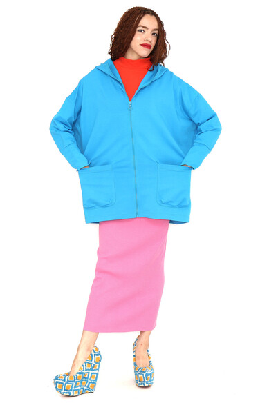 Agatha ruiz de la prada SUDADERA OVERSIZE AZUL NUBE