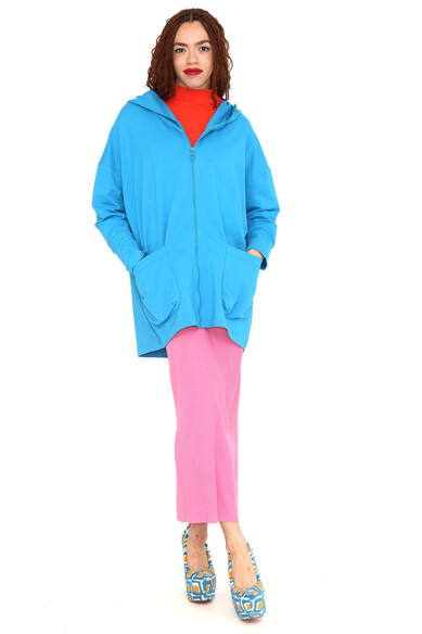 Agatha ruiz de la prada SUDADERA OVERSIZE AZUL NUBE Limitado a 3 días