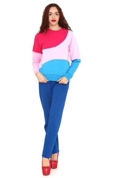 Agatha ruiz de la prada SUDADERA ROSA TOPO FUCSIA Y AZUL Descuentos del mes