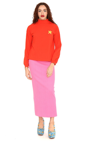 Agatha ruiz de la prada CAMISETA CA NARANJA ESTRELLA Última moda