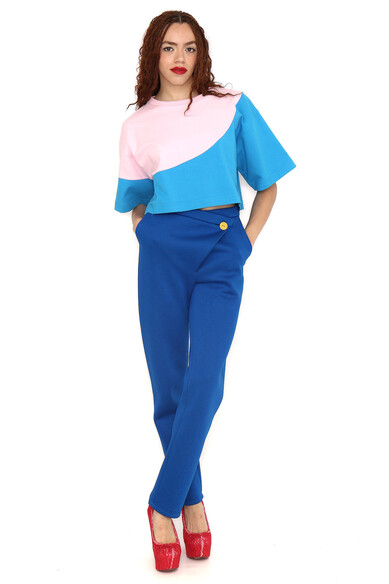 Agatha ruiz de la prada CAMISETA ROSA ONDA AZUL Grandes ahorros