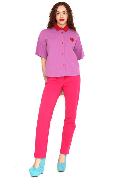 Agatha ruiz de la prada POLO MORADO CORAZON Outlet online