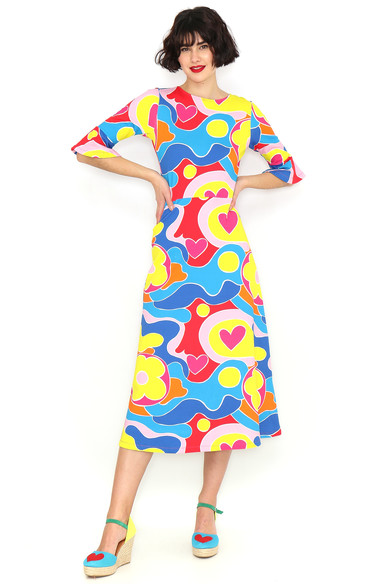 Agatha ruiz de la prada VESTIDO ESTAMPADO MULTICOLOR Rebajas online