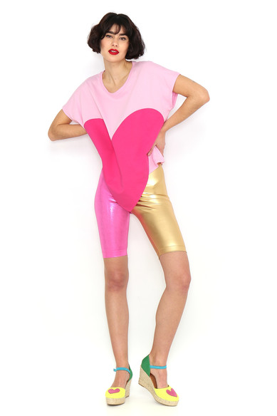 Agatha ruiz de la prada CAMISETA CORAZON FUCSIA Envío gratis