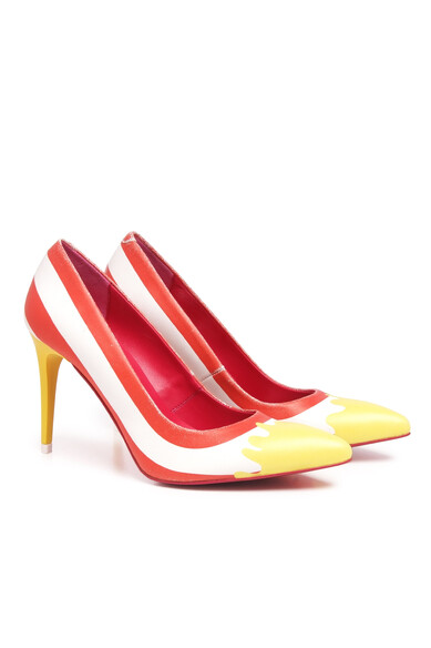 Agatha ruiz de la prada ZAPATOS RAYAS AMARILLO/ROJO ÚLTIMAS EDICIONES