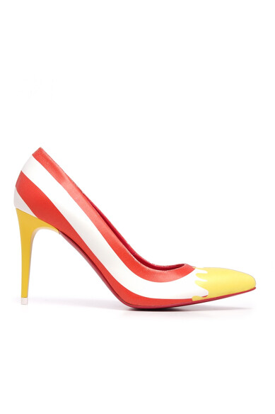 Agatha ruiz de la prada ZAPATOS RAYAS AMARILLO/ROJO ÚLTIMAS EDICIONES