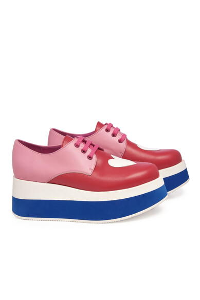 Agatha ruiz de la prada BLUCHER PLATAFORMA ROSA Grandes descuentos