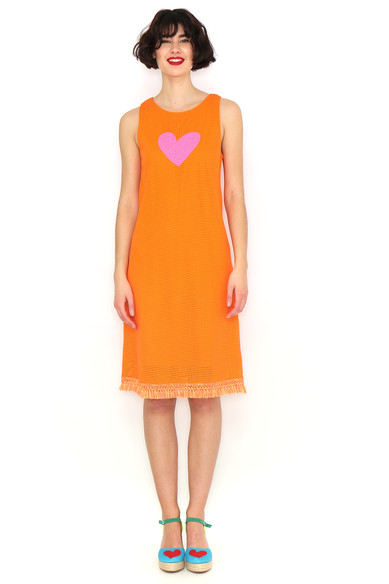 Agatha ruiz de la prada VESTIDO NARANJA FLECOS En oferta