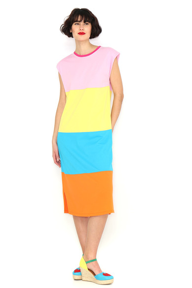 Agatha ruiz de la prada VESTIDO RAYAS HOMBRERAS Descuentos del mes