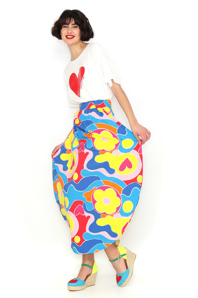 Agatha ruiz de la prada FALDA LARGA CIRCULO MULTICOLOR