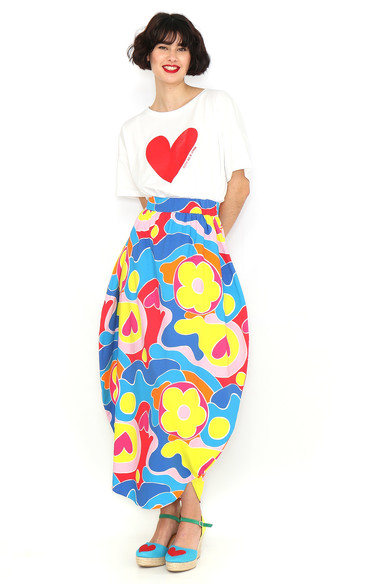 Agatha ruiz de la prada FALDA LARGA CIRCULO MULTICOLOR Oferta exclusiva