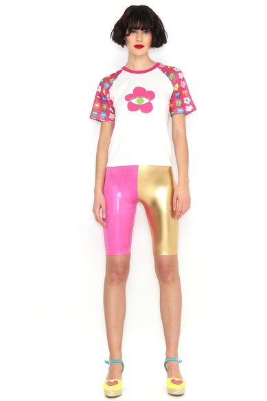 Agatha ruiz de la prada CAMISETA FLOR MANGAS ESTAMPADAS Ofertas de temporada