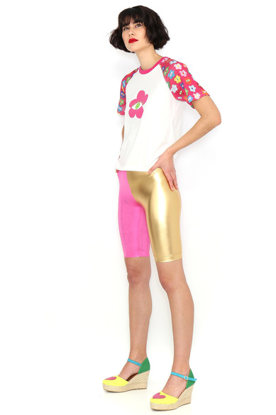 Agatha ruiz de la prada CAMISETA FLOR MANGAS ESTAMPADAS Ofertas de temporada