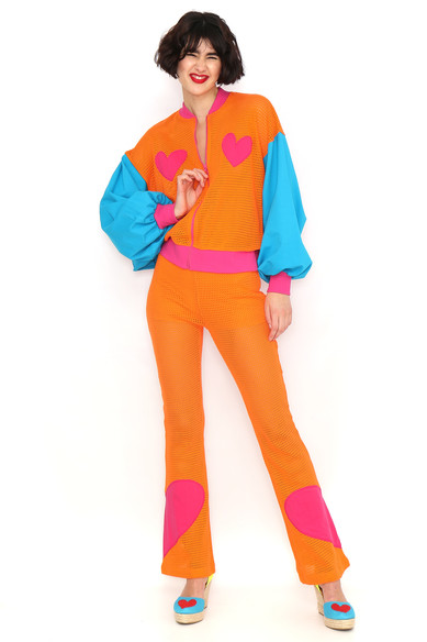 Agatha ruiz de la prada CHAQUETA CALADA NARANJA Ofertas especiales