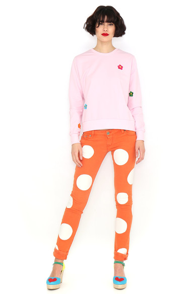 Agatha ruiz de la prada SUDADERA BASICA ROSA