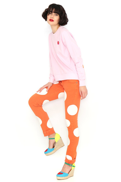Agatha ruiz de la prada SUDADERA BASICA ROSA Rebajas baratas