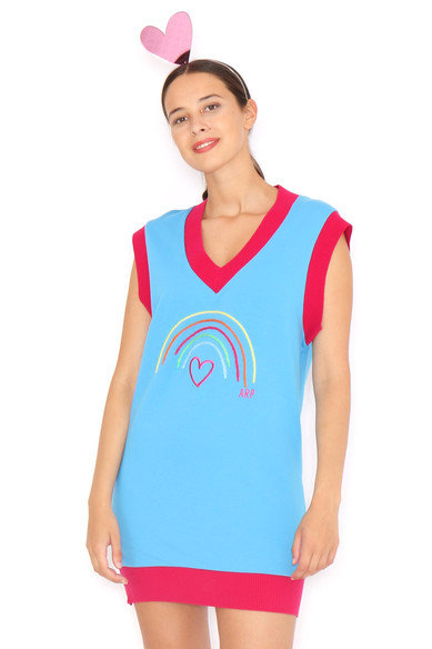 Agatha ruiz de la prada CHALECO LARGO ARCOIRIS Ventas relámpago