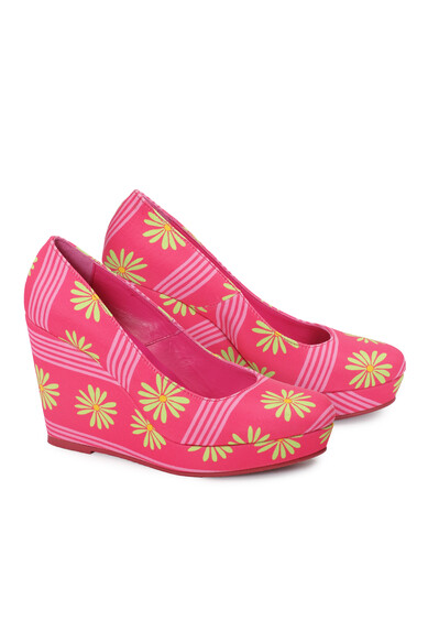 Agatha ruiz de la prada CUÑA FUCSIA MARGARITAS Tienda