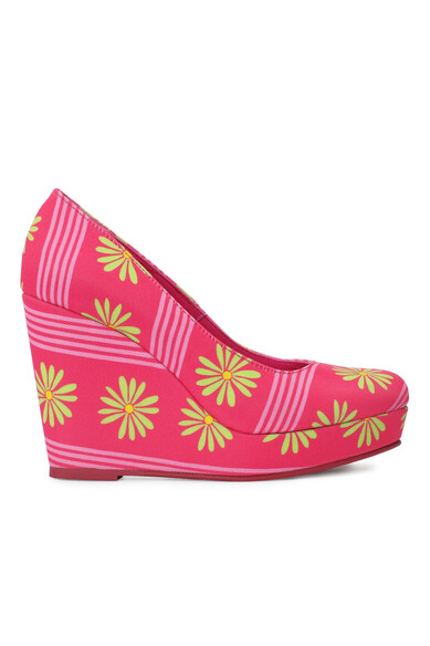 Agatha ruiz de la prada CUÑA FUCSIA MARGARITAS Tienda