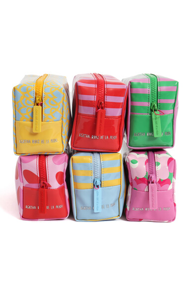 Agatha ruiz de la prada NECESER RAYAS AZUL/AMARILLO Gran oferta