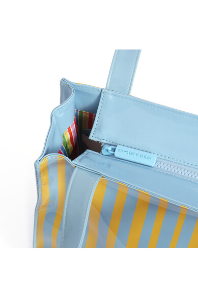 Agatha ruiz de la prada BOLSA PLASTIFICADA AZUL LOVE Tienda