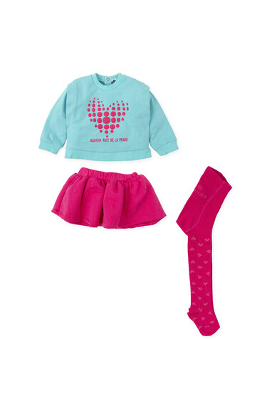 Agatha ruiz de la prada CJNTO FALDA+SUDADERA CORAZON Envío gratis