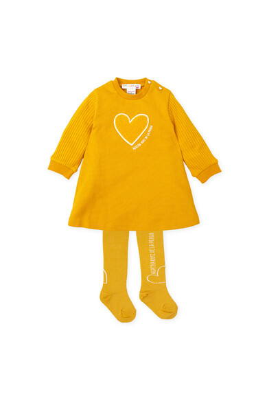 Agatha ruiz de la prada VESTIDO MOSTAZA CORAZON COMPRAR AHORA