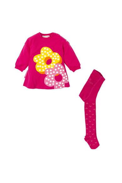 Agatha ruiz de la prada VESTIDO FUCSIA 2 FLORES Últimos 2 días