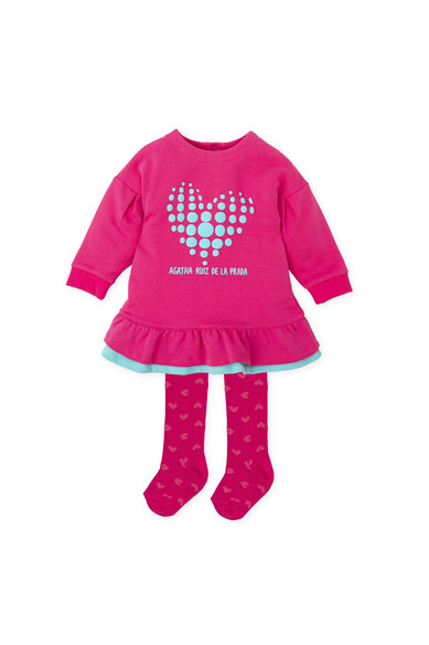 Agatha ruiz de la prada VESTIDO FUCSIA CORAZON Último día