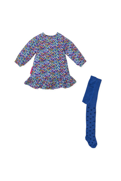 Agatha ruiz de la prada VESTIDO AZUL CORAZONES Precio de fábrica