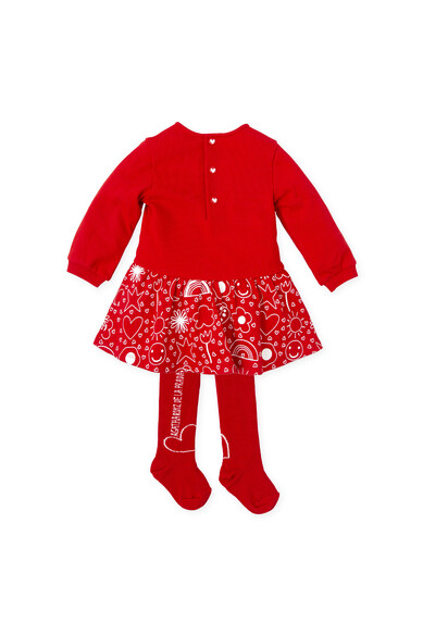 Agatha ruiz de la prada VESTIDO ROJO ICONOS BLANCOS Oferta especial de fábrica