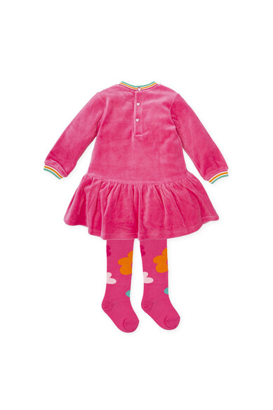 Agatha ruiz de la prada VESTIDO TUNDOSADO FUCSIA ICONOS COLORES Envío internacional gratuito