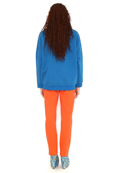 Agatha ruiz de la prada SUDADERA AZUL RAYAS COLORES Tienda