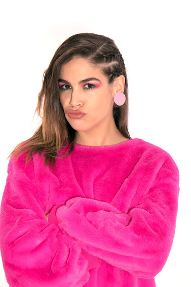 Agatha ruiz de la prada PENDIENTE TOPO GRANDE ROSA Rebajas online