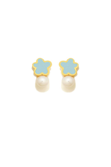 Agatha ruiz de la prada PEND AZUL NUBE PERLA BAÑO ORO