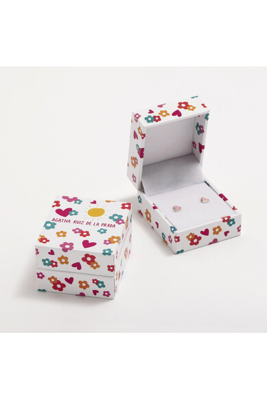 Agatha ruiz de la prada PEND ROSA MARIPOSA PERLA BAÑO ORO Liquidación