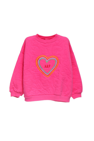 Agatha ruiz de la prada SUDADERA FUCSIA CORAZON Rebajas online