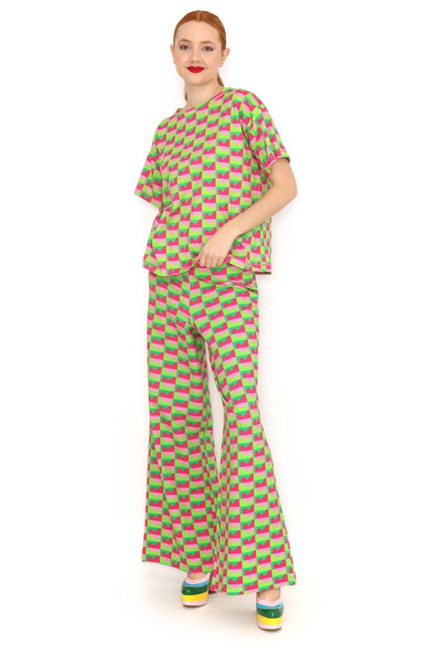 Agatha ruiz de la prada CAMISETA CORAZONES FUCSIA VERDE Gran oferta