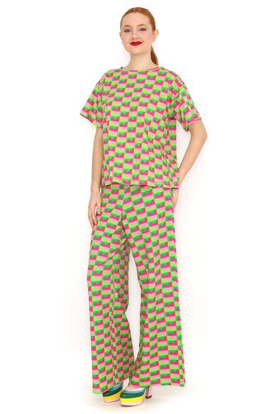 Agatha ruiz de la prada CAMISETA CORAZONES FUCSIA VERDE Gran oferta
