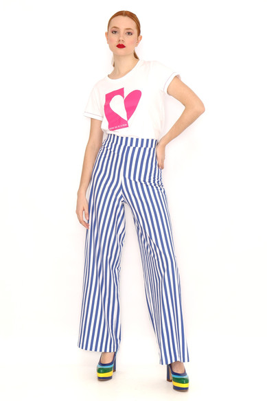 Agatha ruiz de la prada PANTALON ANCHO RAYAS AZULES Los más vendidos