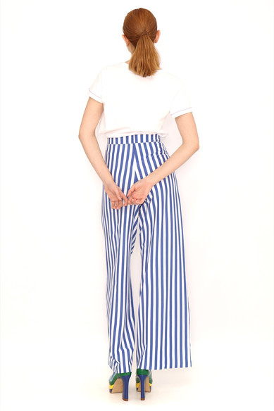 Agatha ruiz de la prada PANTALON ANCHO RAYAS AZULES Los más vendidos