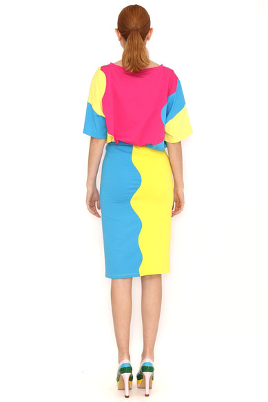 Agatha ruiz de la prada FALDA LAPIZ ONDAS Liquidación