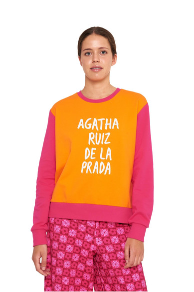 Agatha ruiz de la prada SUDADERA ARP NARANJA Rebajas online