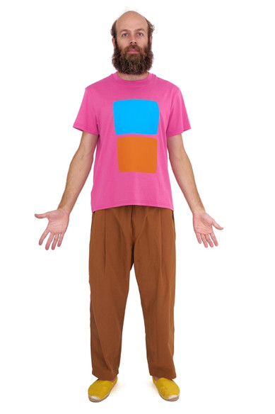Agatha ruiz de la prada CAMISETA 2 CUADROS NARANJA Y AZUL COMPRAR AHORA