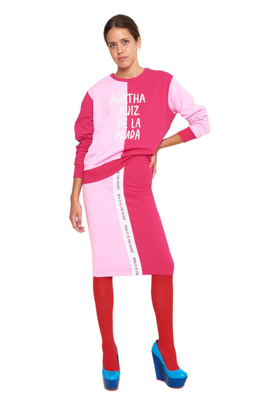 Agatha ruiz de la prada FALDA BICOLOR ROSA/FUCSIA ÚLTIMAS EDICIONES