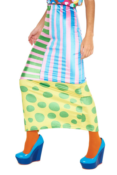 Agatha ruiz de la prada FALDA LARGA TOPOS/RAYAS Precio de fábrica