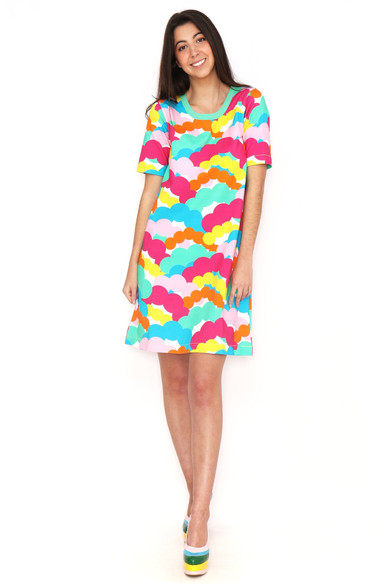 Agatha ruiz de la prada VESTIDO ESTAMPADO NUBES