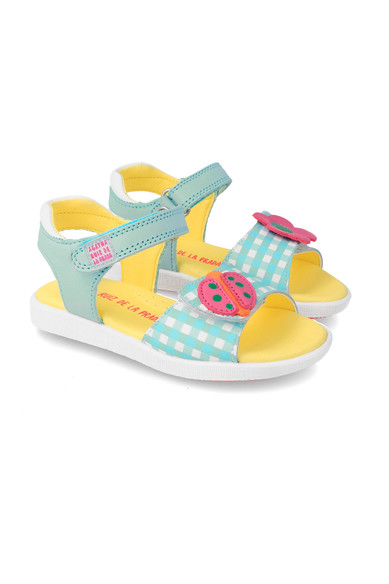 Agatha ruiz de la prada SANDALIA VICHY AZUL Superdescuento