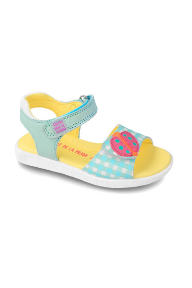 Agatha ruiz de la prada SANDALIA VICHY AZUL Superdescuento