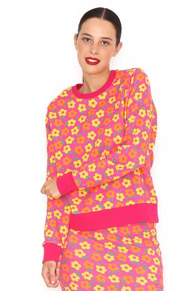 Agatha ruiz de la prada SUDADERA FLORES NARANJA Precios de Black Friday